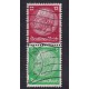 ALEMANIA 1933 ESTAMPILLAS SE-TENANT ZUSAMMENDRUCKE USADAS QUE SON MUCHO MAS RARAS MI S108 FILIGRANA HEXAGONOS 35 €